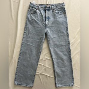 Levi’s premium Ribcage Ankle Straight, size 31, color Ojai Shore